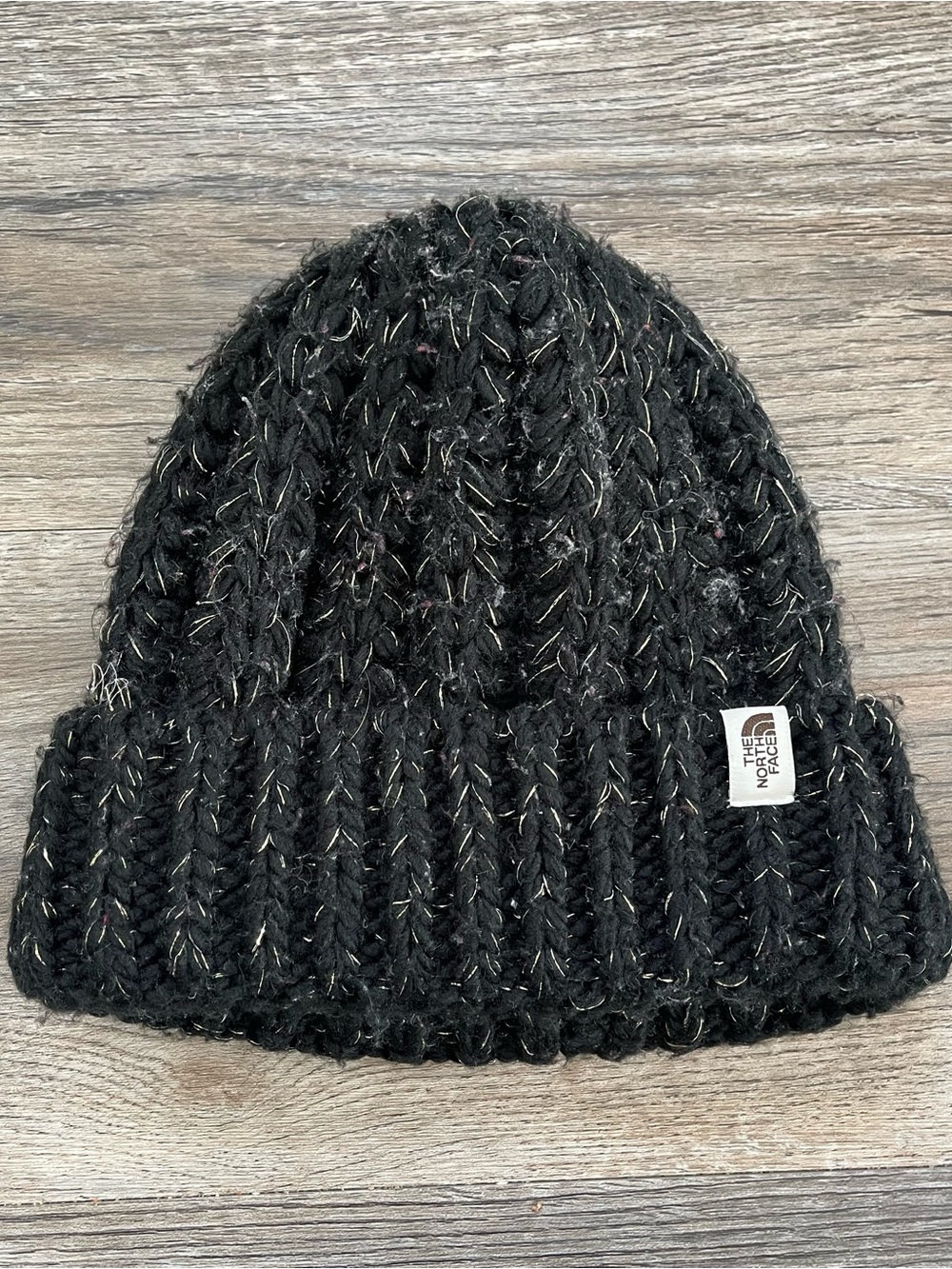 The North Face Beanie Women’s Cable Knit Gold Weave Toboggan - OS